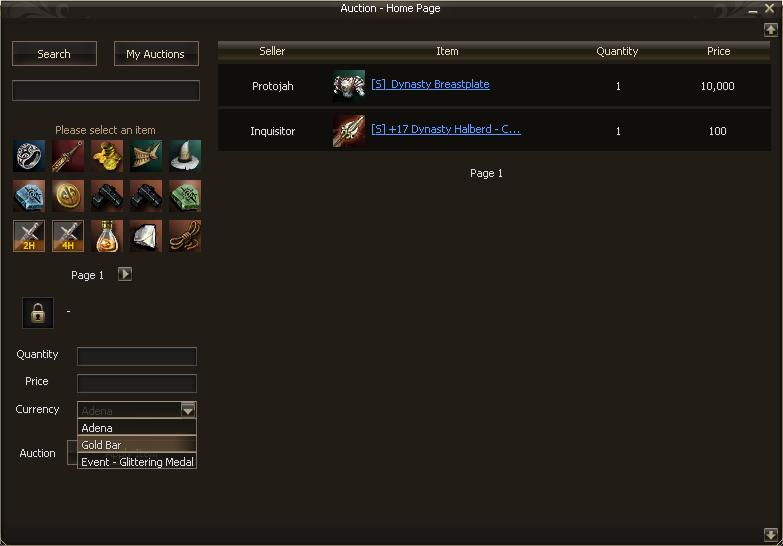 projectflow Auction Multi-Currency System